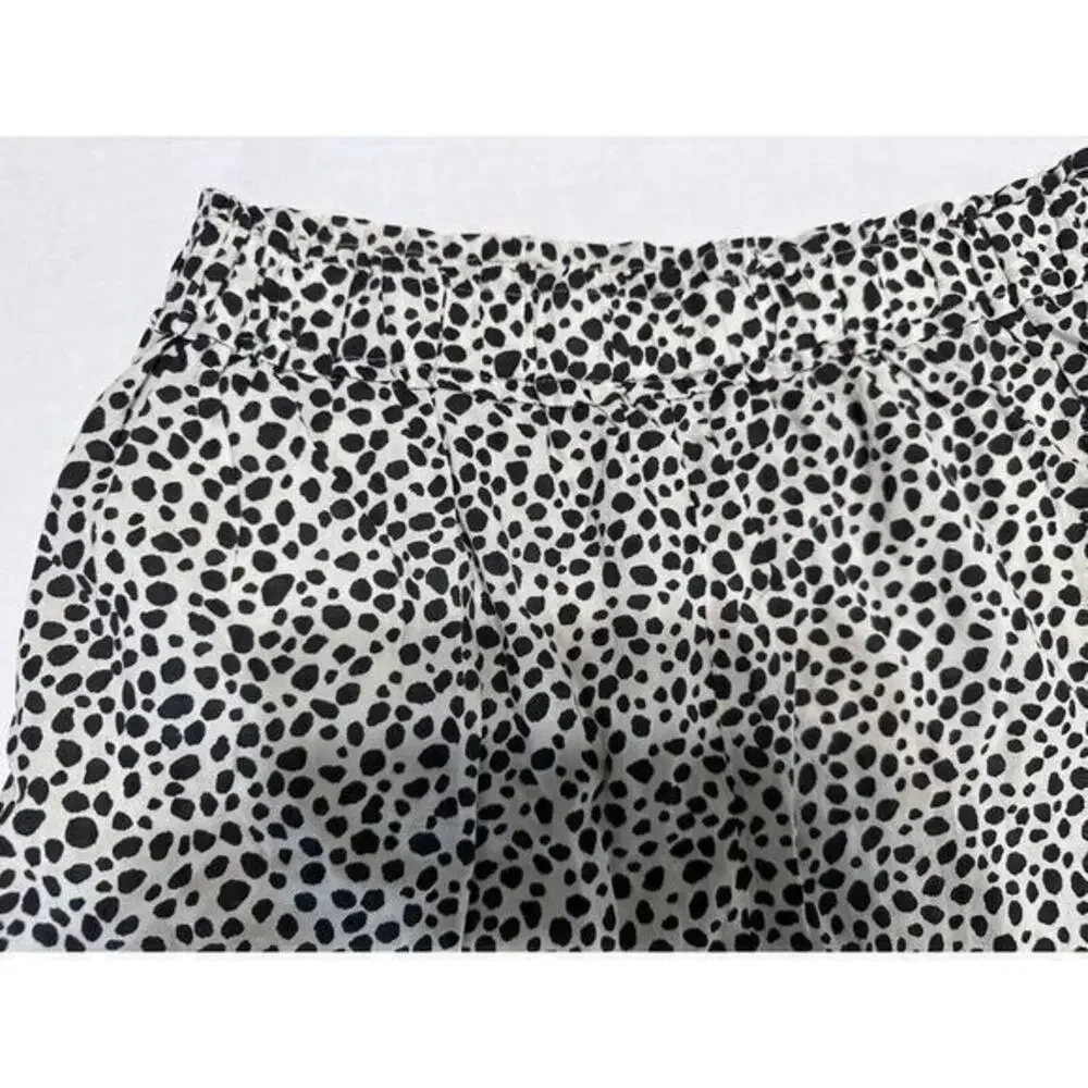 Aries Women’s Shorts Beige Black Blobs‎ - Size Small 100% Modal